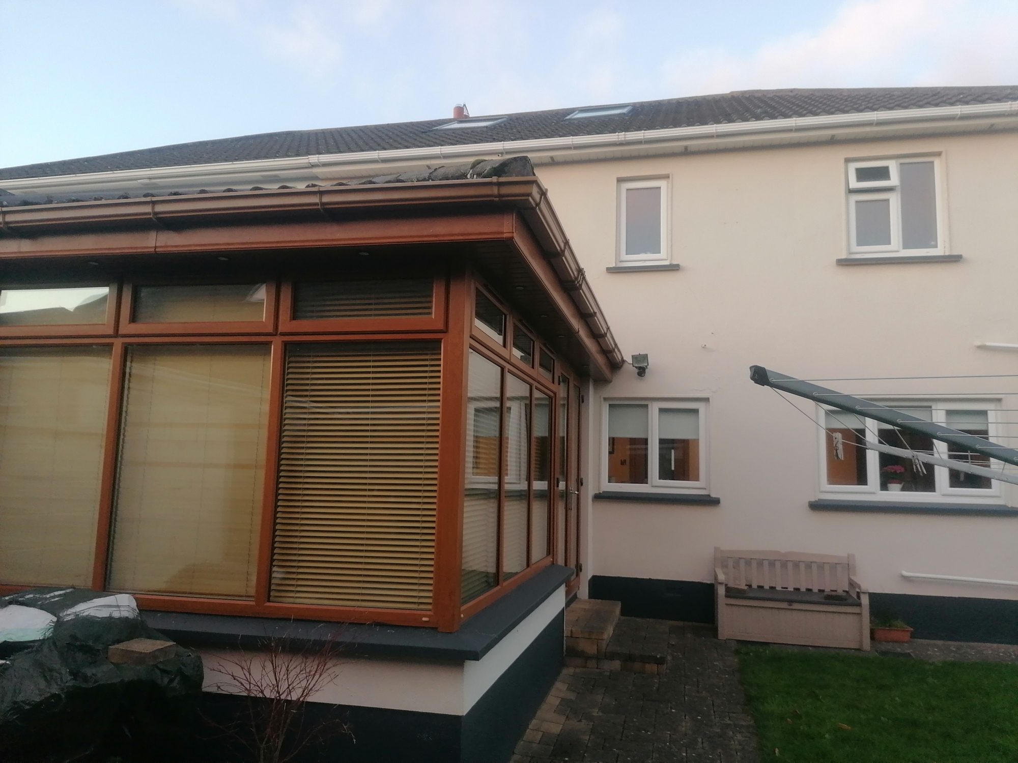 Home exterior ready for window and gutter cleaning in Meath